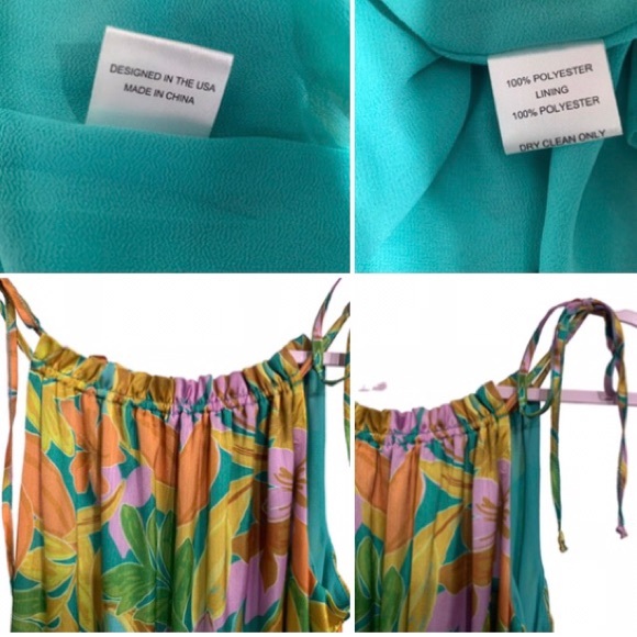 LAROQUE SULLIVAN DRESS IN MALIBU FLORAL COLORFUL SLEEVELESS PULLOVER MAXI DRESS - Picture 13 of 15